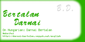 bertalan darnai business card